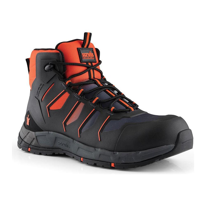 Scruffs Glide Safety Boot Black / Orange Size 10.5 / 45