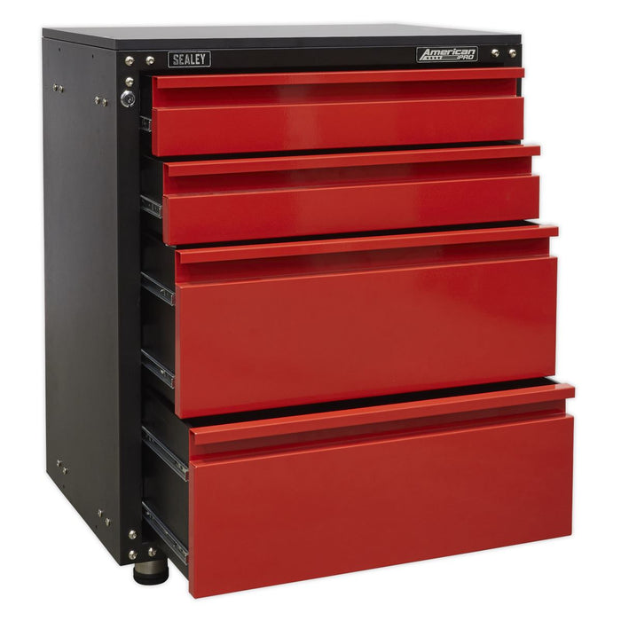 Sealey Modular 4 Drawer Cabinet with Worktop 665mm APMS84