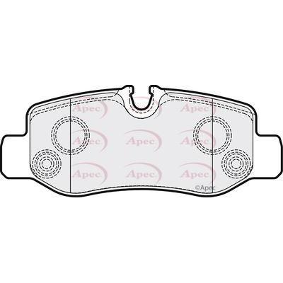 Apec Brake Pads Rear Fits Mercedes V Class Vito