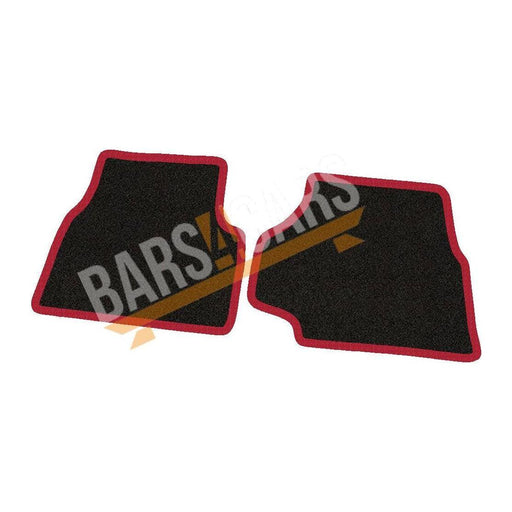 Fully Tailored Red Trim Carpet Mats Landrover Defender 90 & 110 Set of 2 UKB4C  - Dynamic Drive