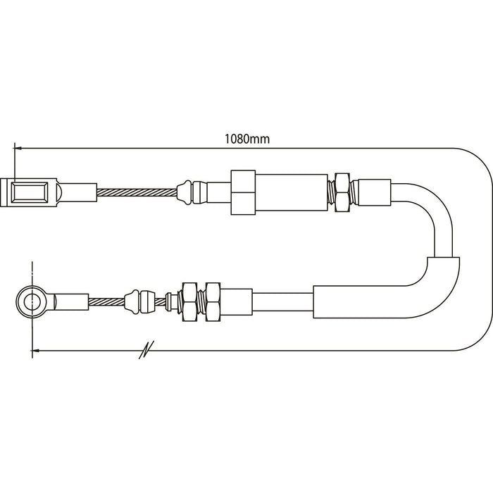 Apec Brake Cable Front Fits Citroen Relay Peugeot Boxer