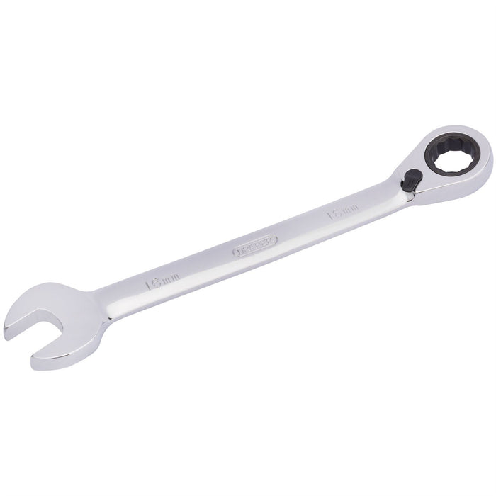 Draper HI-TORQ Metric Reversible Ratcheting Combination Spanner, 16mm Draper  - Dynamic Drive