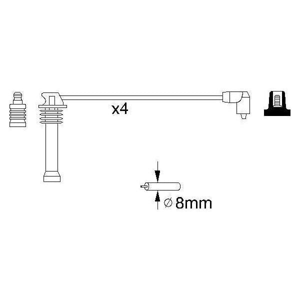 Genuine Bosch Ignition Lead B141 fits Ford Focus Estate/Wagon - 1.8 - 98-05 0986