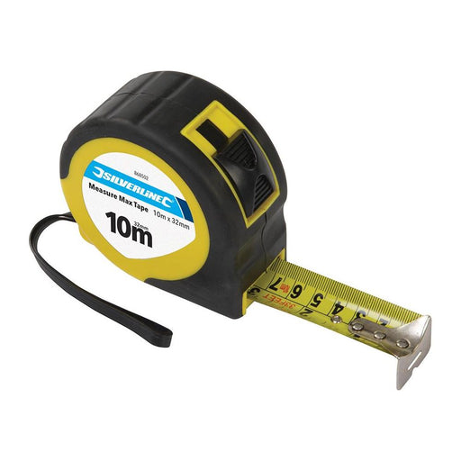 Silverline Measure Max Tape 10m / 33ft x 32mm Silverline  - Dynamic Drive