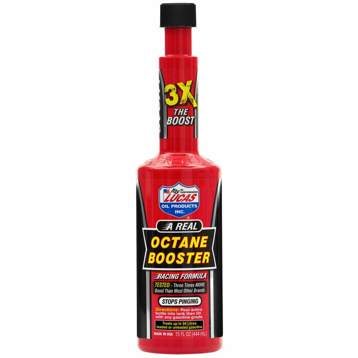 Lucas Octane Booster 444ml Boost Racing Formula Petrol Fuel Additive Lucas  - Dynamic Drive