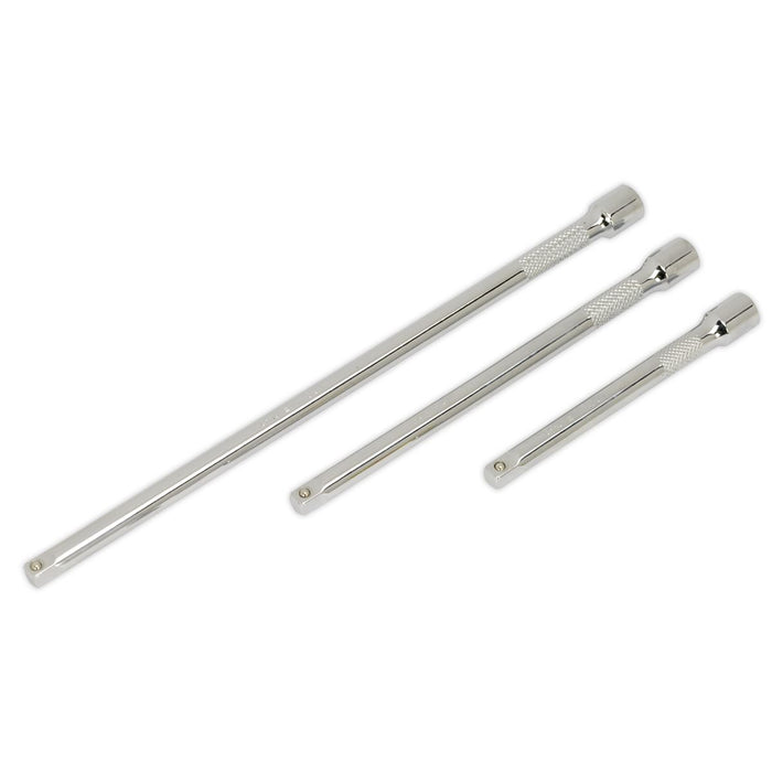 Sealey Extension Bar Set 3pc 1/4"Sq Drive AK6330