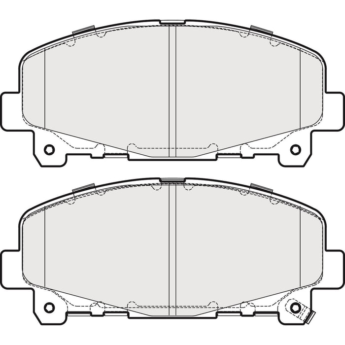 Apec Brake Pads Front Fits Honda Accord Apec  - Dynamic Drive