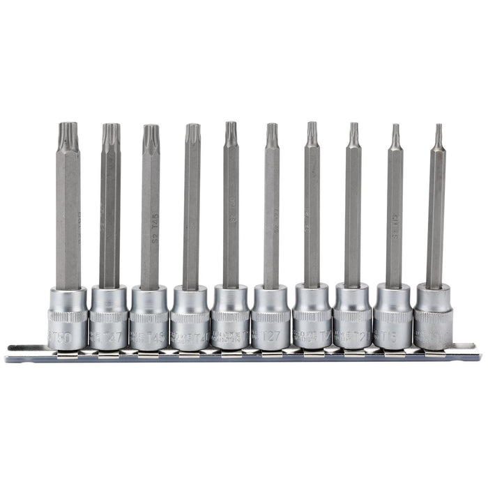 Draper TX-STAR Socket Bit Set, 3/8" Sq. Dr., 100mm (10 Piece) 16310 Draper  - Dynamic Drive