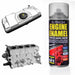 E-Tech Silver Engine Enamel Spray On 400ml Heat Resistant High Temp Paint E-Tech  - Dynamic Drive