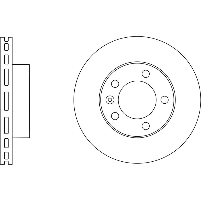 Genuine APEC Front Brake Discs & Pads Set Vented for Vauxhall Movano