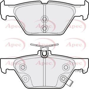 Apec Brake Pads Rear Fits Subaru