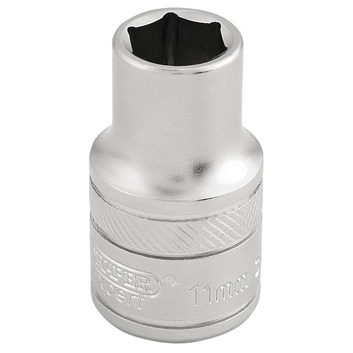 Draper 6 Point Metric Socket, 1/2" Sq. Dr., 11mm 16600 Draper  - Dynamic Drive