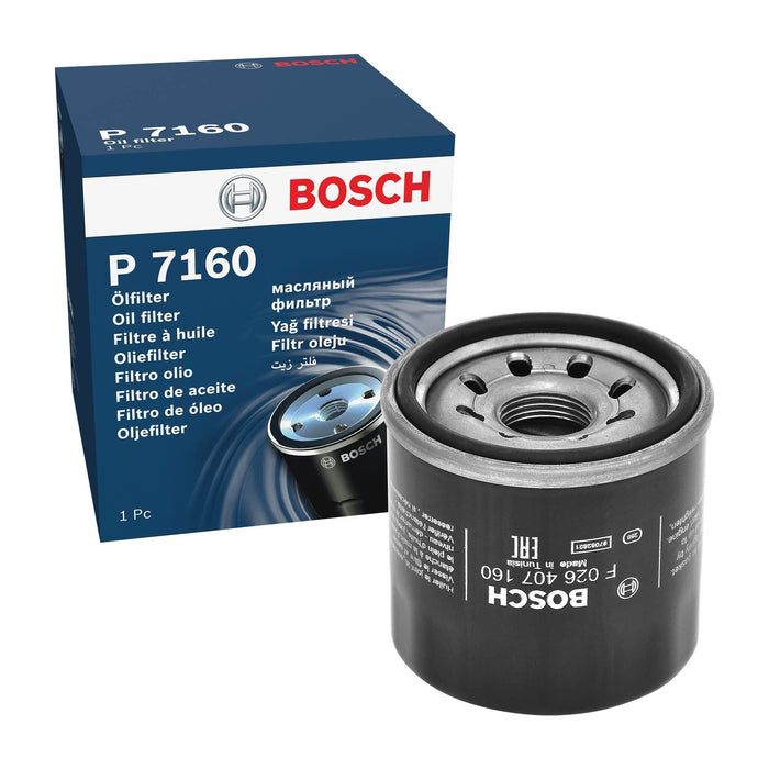 Genuine Bosch Car Oil Filter P7160 fits Mazda 2 2 VVT - 1.5 - 14- F026407160