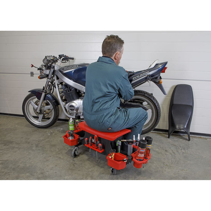 Sealey Mechanic's Detailing Utility Seat SCR91 Sealey  - Dynamic Drive