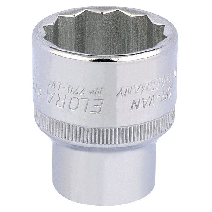 Draper Elora Whitworth Bi-Hexagon Socket, 1/2" Sq. Dr., 5/8" 24872