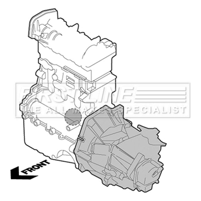 Genuine First Line Engine Mounting Bush (Rh) fits Peugeot 206 1.4 9812 FEM3232