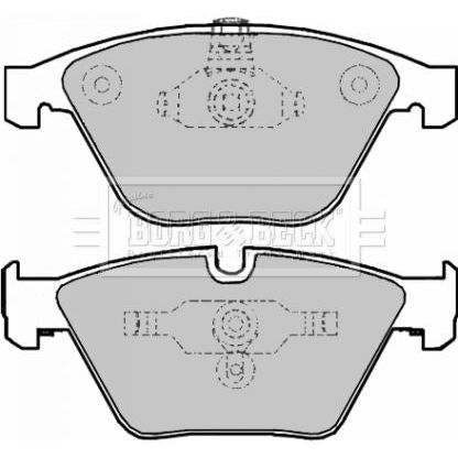 Genuine Borg & Beck Front Brake Pads fits BMW 3 Series 330d 06 BBP1969 Borg & Beck  - Dynamic Drive