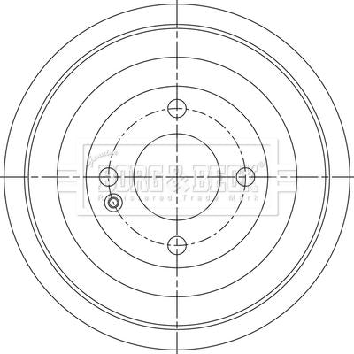 Genuine Borg & Beck Brake Drum fits i20 1114 BBR7285 Borg & Beck  - Dynamic Drive