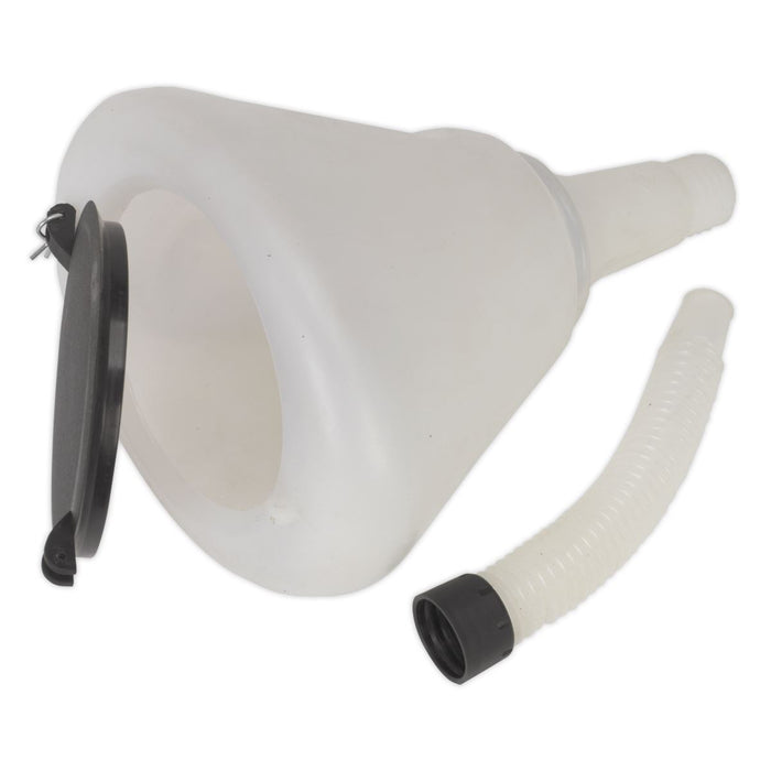 Sealey Funnel with Closing Lid200mm F99200