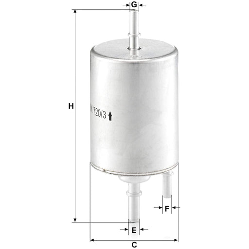 Genuine Mann Fuel Filter for A4(B6)A6 MK II WK720/3 Mann & Hummel  - Dynamic Drive