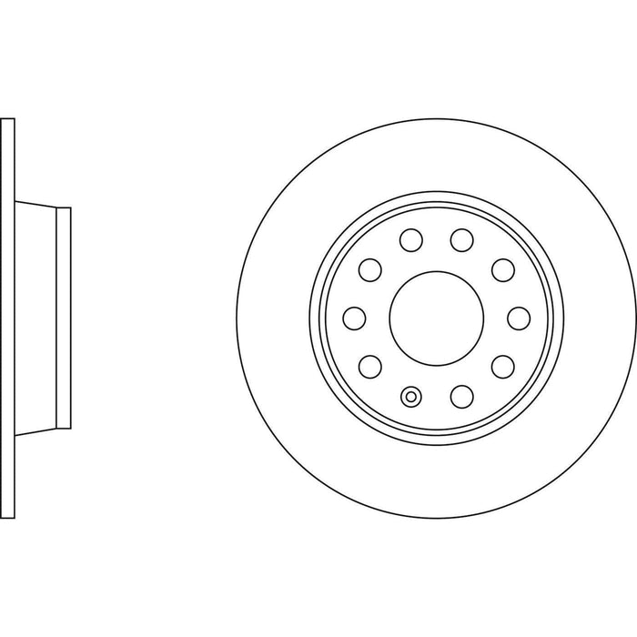 Apec Brake Disc Rear Fits Audi A1 A3 Tt Seat Ateca Leon Skoda Octavia Superb Yet