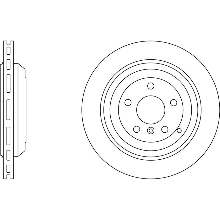 Apec Brake Disc Rear Fits Mercedes Gl Class M R