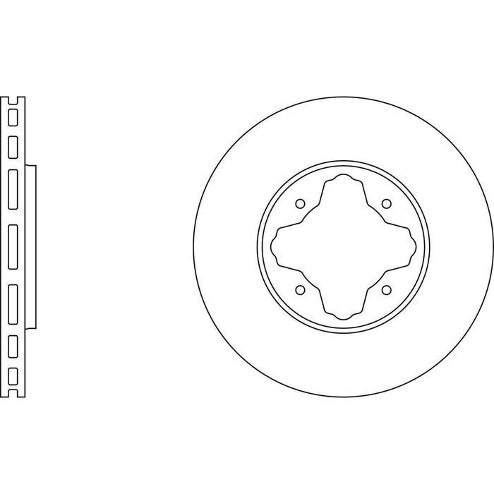 Genuine APEC Front Brake Disc & Pads Set Vented for Acura Vigor