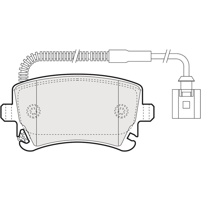 Apec Brake Pads Rear Fits Audi A6 A8 Allroad Rs6 S4 S6 S8 VW Phaeton