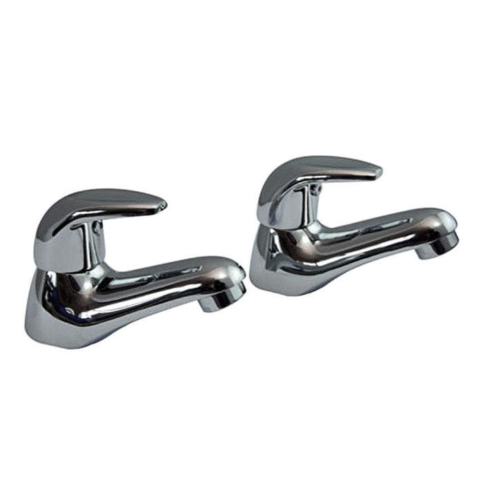 AG Melford Lever Style Basin Taps (Pair) Chrome for Caravan/Motorhome