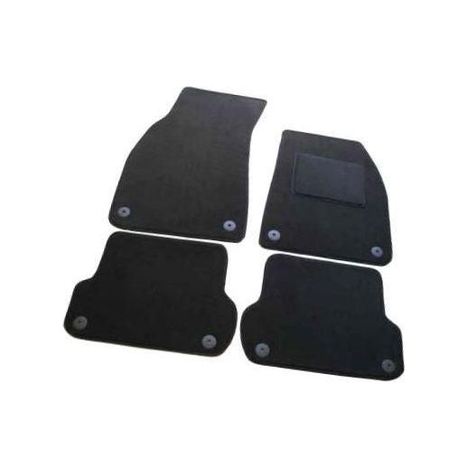 Fully Tailored Black Carpet Car Mats for Audi A4 06-08 Set of 4 With 8 Clips UKB4C  - Dynamic Drive