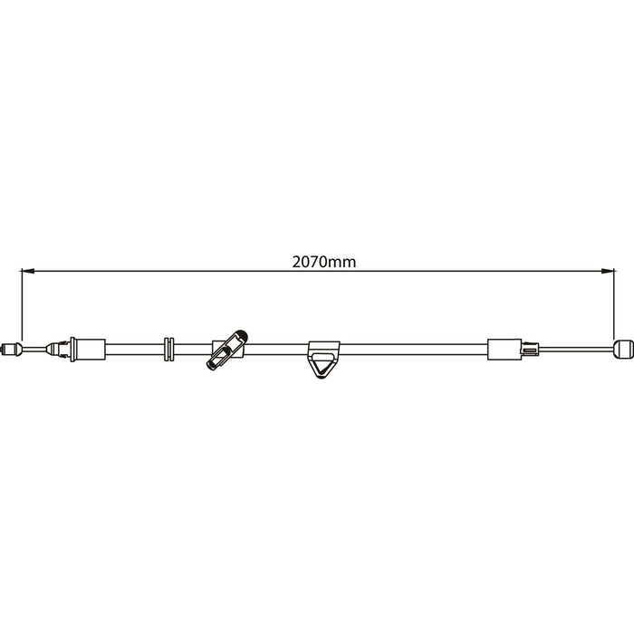 Apec Brake Cable Rear Right Fits Ford Galaxy Mondeo S-Max