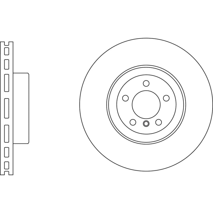 Apec Brake Disc Rear Fits BMW 3 Series 4