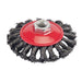 Silverline Steel Twist-Knot Brush 100mm Silverline  - Dynamic Drive