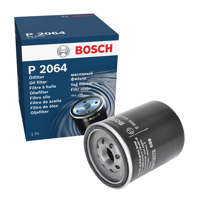 Genuine Bosch Car Oil Filter P2064 fits Isuzu Trooper TD - 3.1 - 91-98 098645206