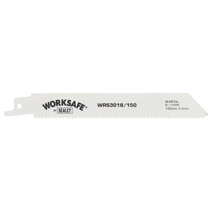 Sealey Reciprocating Saw Blade 150mm 10tpi Pack of 5 WRS3018/150