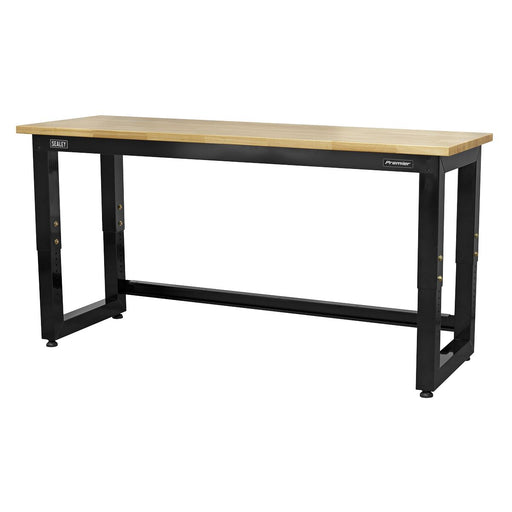 Sealey Steel Adjustable Workbench with Wooden Worktop 1830mm Heavy-Duty APMS22 Sealey  - Dynamic Drive