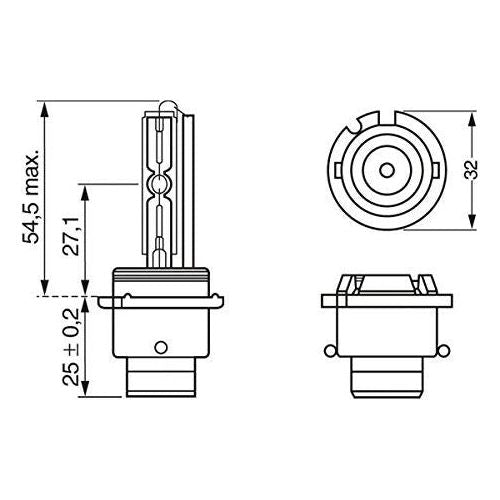 Genuine Bosch Xenon Hid 35W D2R P32D-3 Blbd2R fits Mini Cooper - 1.6 - 01-06 198