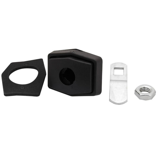 Zadi Rectangular Push Lock in Black for Caravan/Motorhomes Nova  - Dynamic Drive