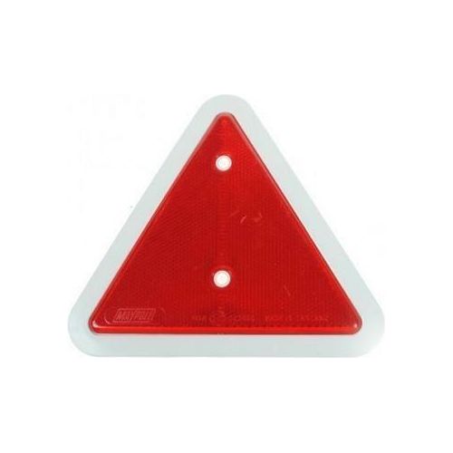 REFLECTOR - WHITE EDGE RED REFLECTIVE TRIANGLE BK Maypole  - Dynamic Drive