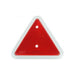 REFLECTOR - WHITE EDGE RED REFLECTIVE TRIANGLE BK Maypole  - Dynamic Drive