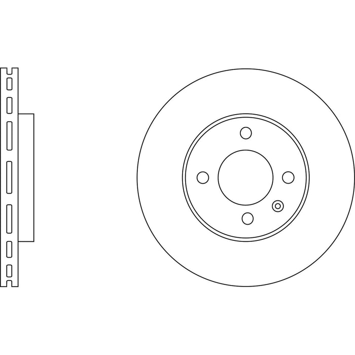 Genuine APEC Front Brake Disc & Pads Set Vented for VW Up!