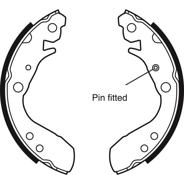 Apec Brake Shoe Rear Fits Honda Fit Jazz