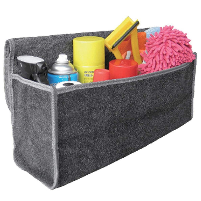 2 x Car Grey Carpet Boot Storage Bag Organiser Tools Breakdown Travel Tidy Large Sakura  - Dynamic Drive