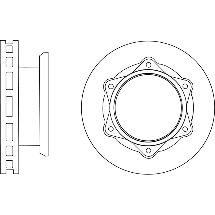 Apec Brake Disc Front Fits Toyota Dyna