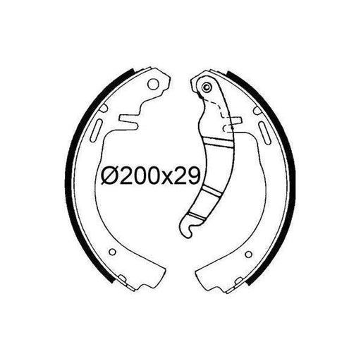 Valeo Drum Brake Shoes 564323 Automotive Part fits Opel Valeo  - Dynamic Drive