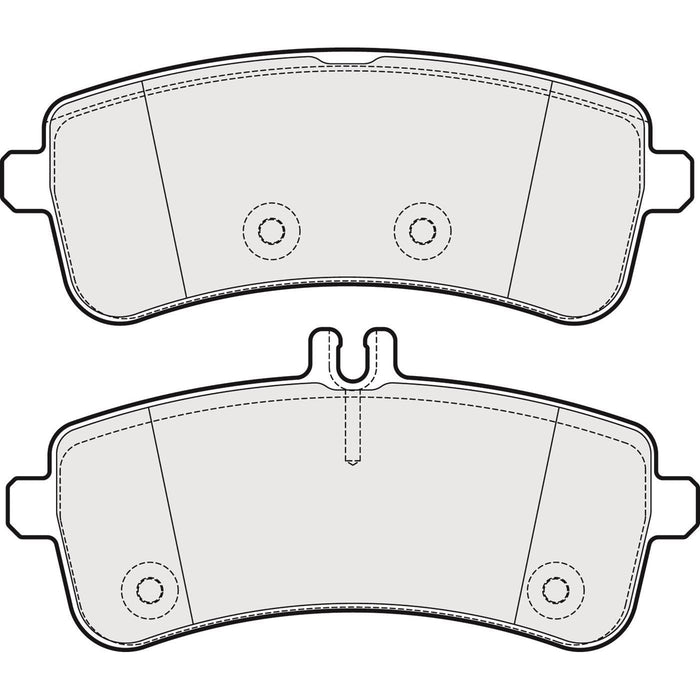 Apec Brake Pads Rear Fits Mercedes Amg Gt C Class S Sl