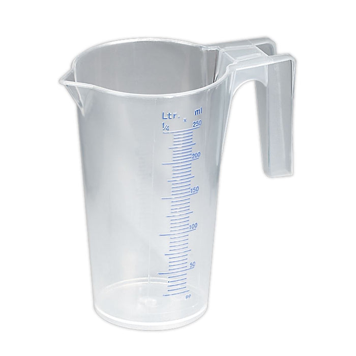 Sealey Measuring Jug Translucent 0.25L JT0250 Sealey  - Dynamic Drive