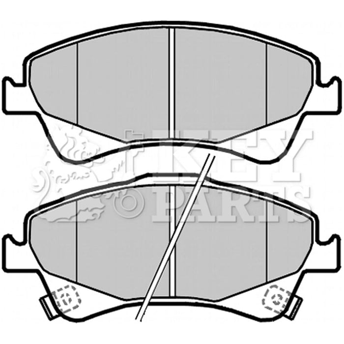 Genuine Key Parts KBP2080 Front Brake Pads-Includes Wear Indicators (Bosch)