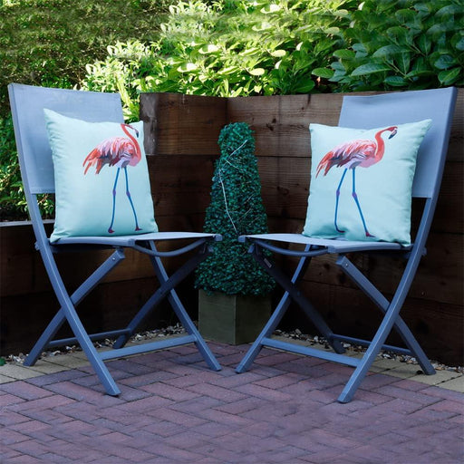 Garden Chair Sofa Flamingo Print Scatter Cushion Pair Gardenwize  - Dynamic Drive