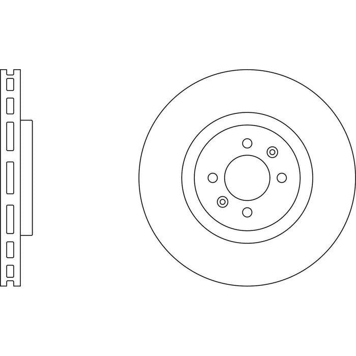 Apec Brake Disc Front Fits Citroen Ds4 Ds5 Ds Peugeot 308